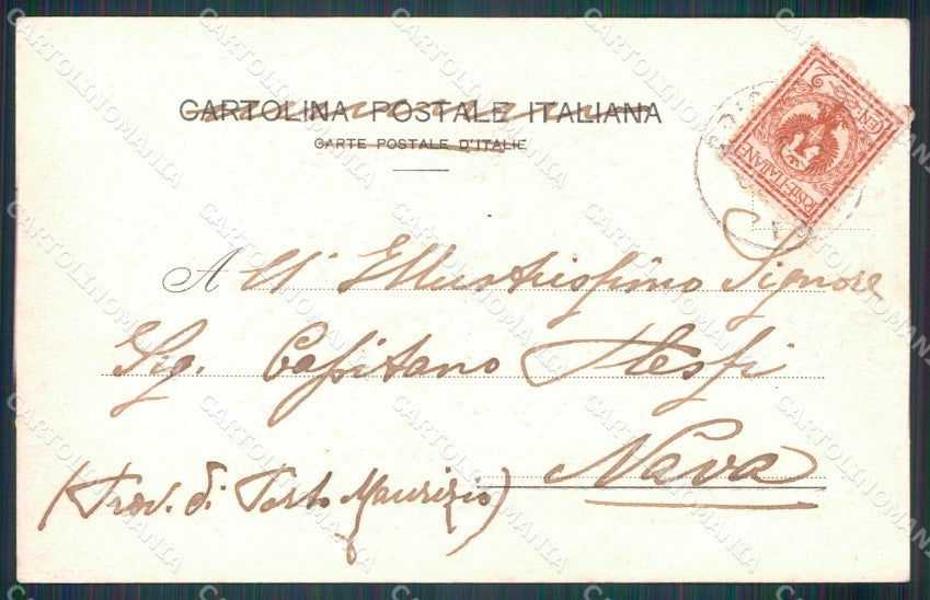 Cuneo Briga Marittima Piazza Nizza PIEGHINA cartolina MT6865 – retro