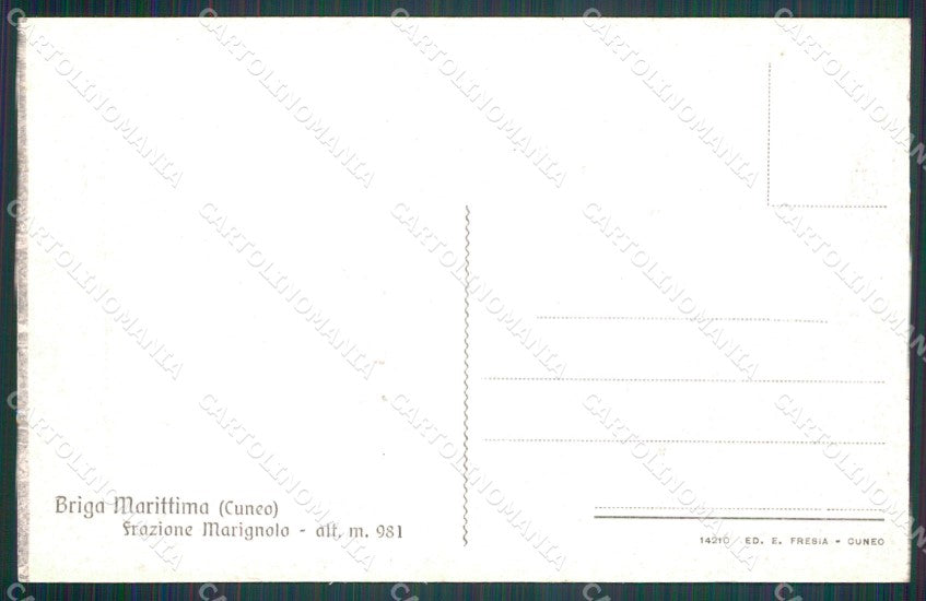 Cuneo Briga Marittima Frazione Morignolo cartolina MT6868 – retro