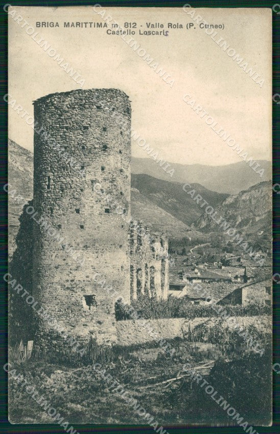 Cuneo Briga Marittima Castello Lascaris cartolina MT6871 – fronte