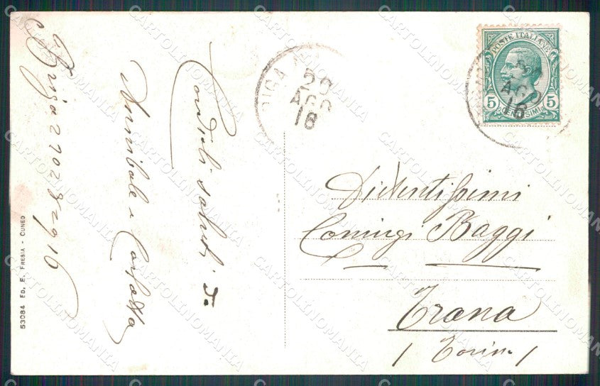 Cuneo Briga Marittima Castello Lascaris cartolina MT6872 – retro