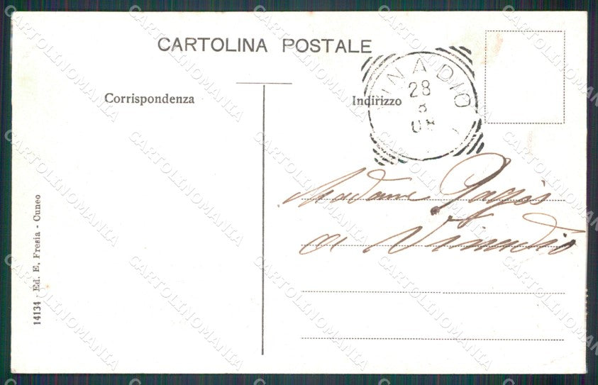 Cuneo Valle Stura Lago della Maddalena cartolina MT6880 – retro