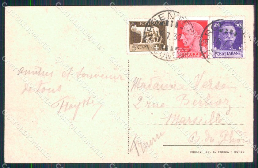 Cuneo Argentera Valle Stura Lago della Maddalena cartolina MT6886 – retro