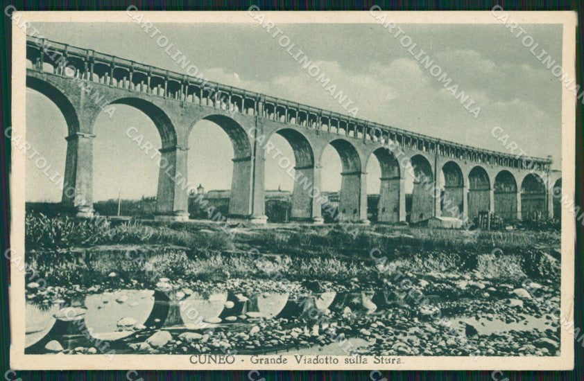 Cuneo città Viadotto Stura cartolina MT6908 – fronte