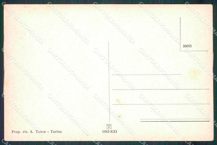 Cuneo città Via XX Settembre cartolina MT6912 – retro