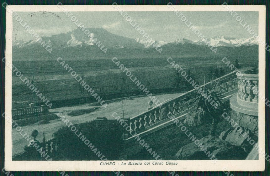 Cuneo città Corso Gesso cartolina MT6913 – fronte