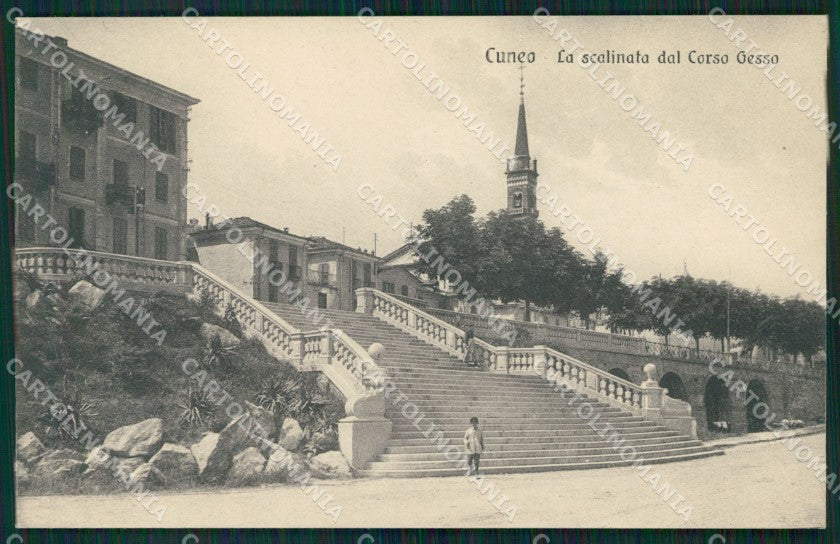 Cuneo città Corso Gesso cartolina MT6915 – fronte