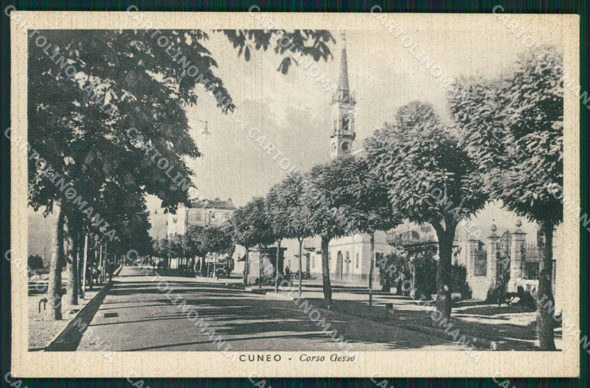 Cuneo città Corso Gesso cartolina MT6922 – fronte