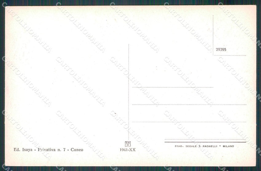 Cuneo città Corso Gesso cartolina MT6922 – retro