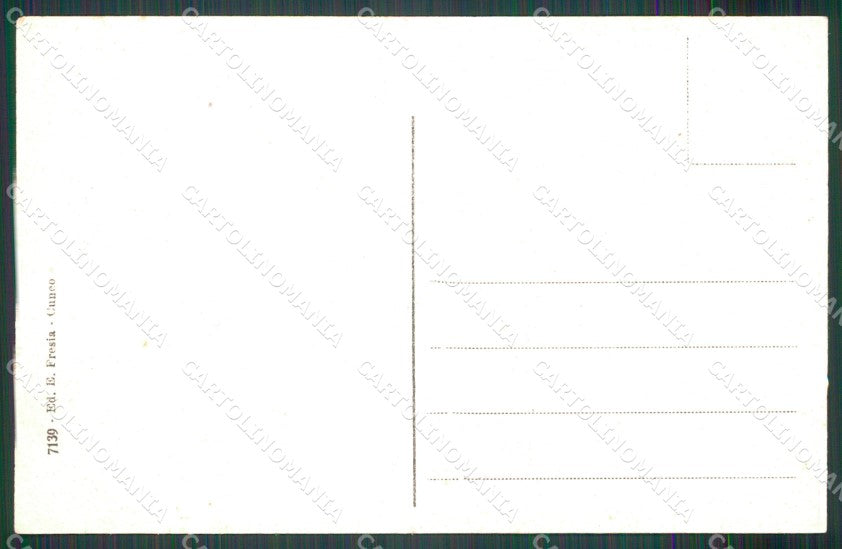 Cuneo Peveragno Monumento Bersezio cartolina MT6932 – retro