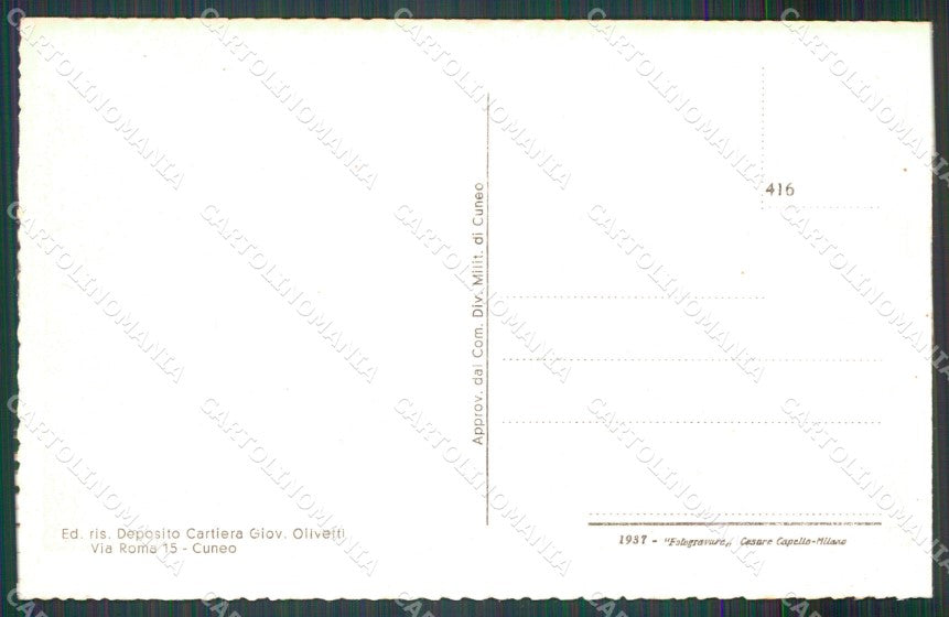 Cuneo Brossasco Valle Varaita cartolina MT6933 – retro