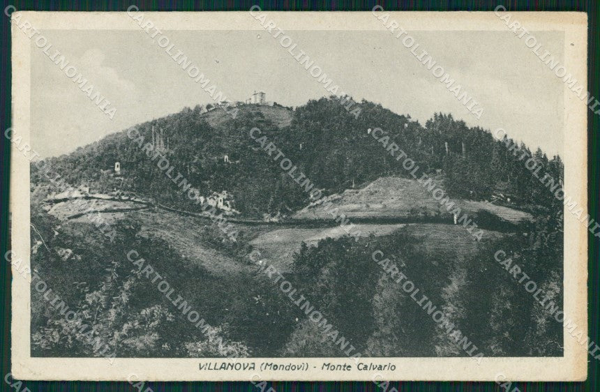 Cuneo Mondovì Villanova Monte Calvario cartolina MT6935 – fronte