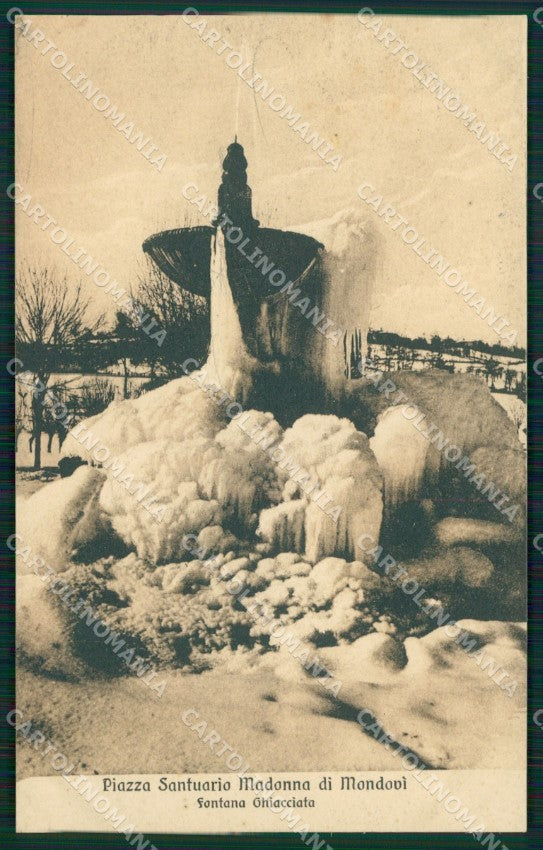 Cuneo Mondovì Santuario Fontana Ghiacciata cartolina MT6937 – fronte