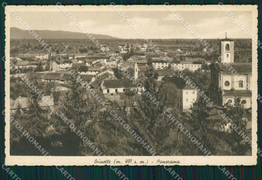 Cuneo Beinette Panorama cartolina MT6949 – fronte