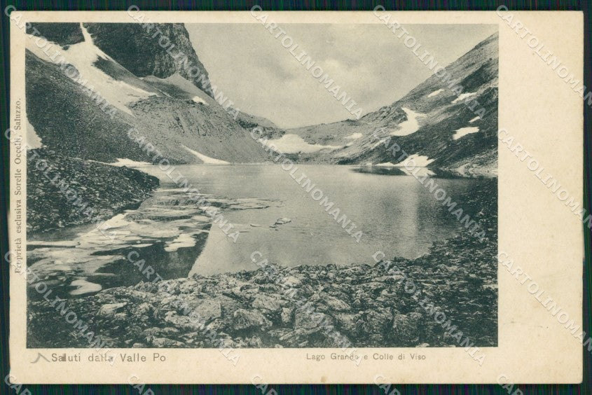 Cuneo Valle Po Lago Grande Colle Viso Crissolo cartolina MT6951 – fronte
