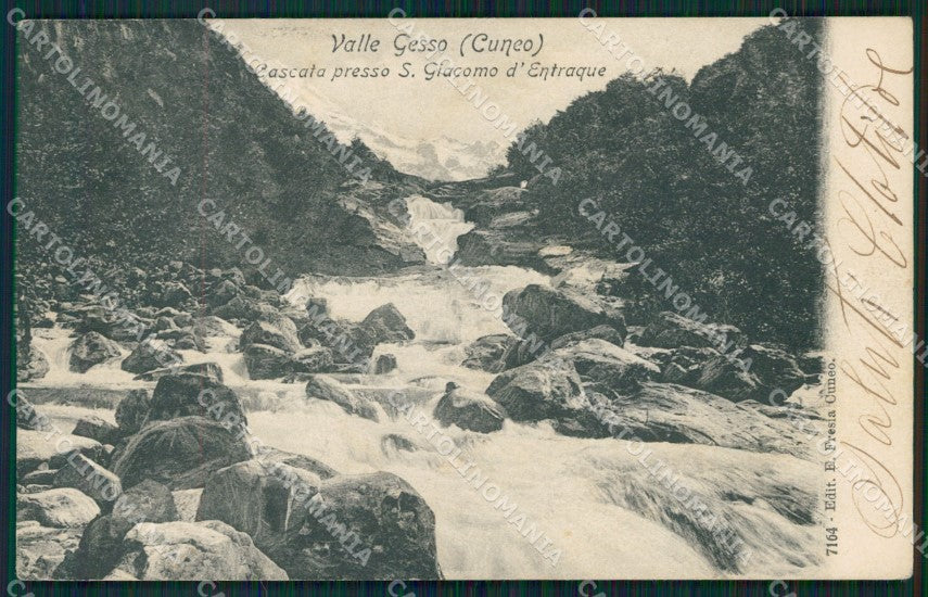 Cuneo Entracque San Giacomo Cascata cartolina MT6954 – fronte