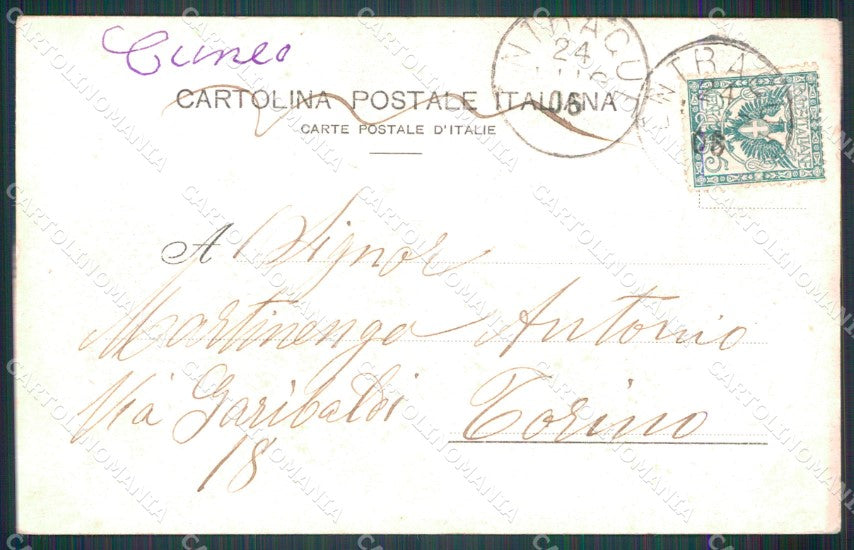 Cuneo Entracque San Giacomo Cascata cartolina MT6954 – retro