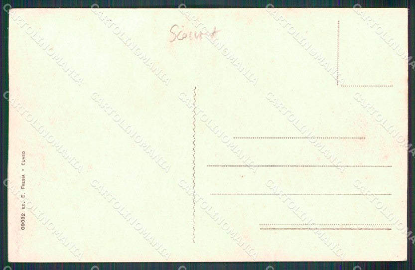 Cuneo Acceglio Valle Macra Frazione Chiapera SCOLLATA cartolina MT6957 – retro