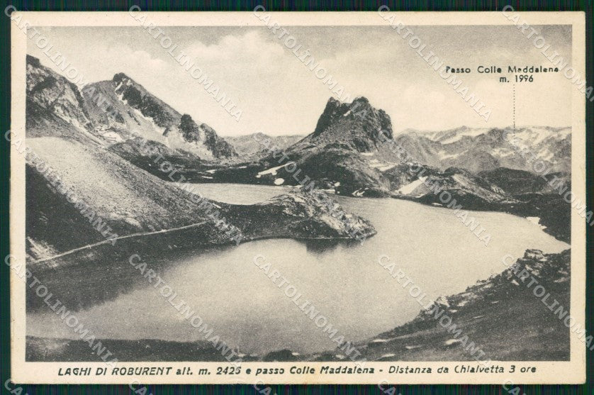 Cuneo Argentera Lago di Roburent cartolina MT6960 – fronte