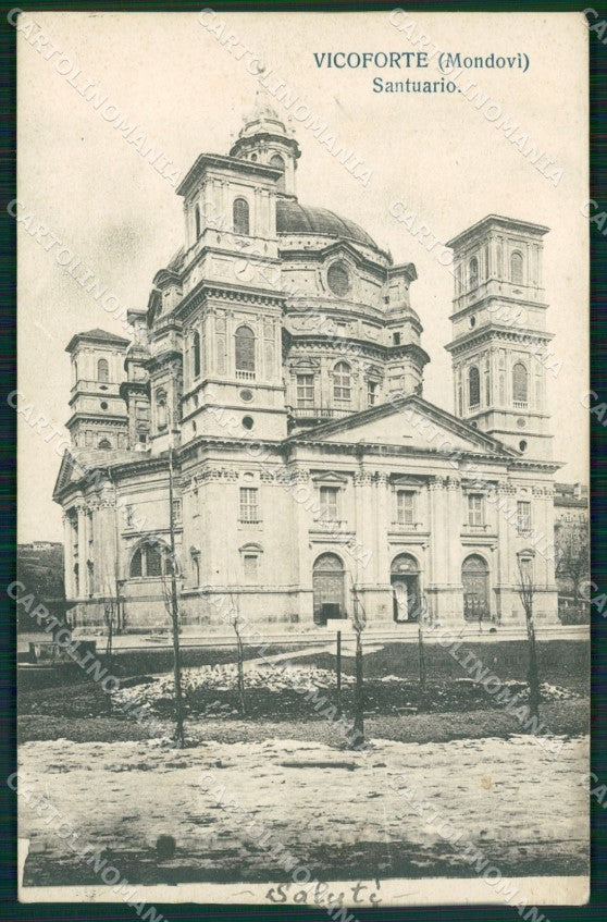 Cuneo Mondovì Vicoforte Santuario cartolina MT6961 – fronte