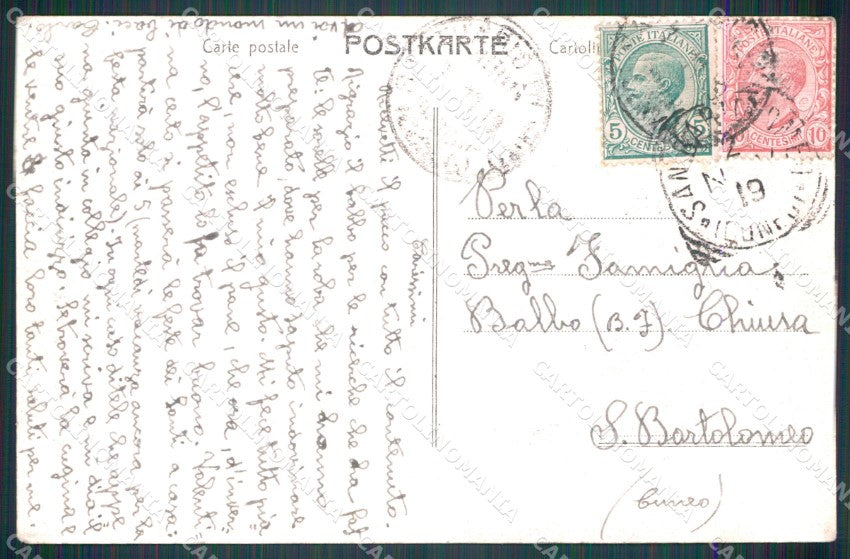 Cuneo Mondovì Vicoforte Santuario cartolina MT6961 – retro