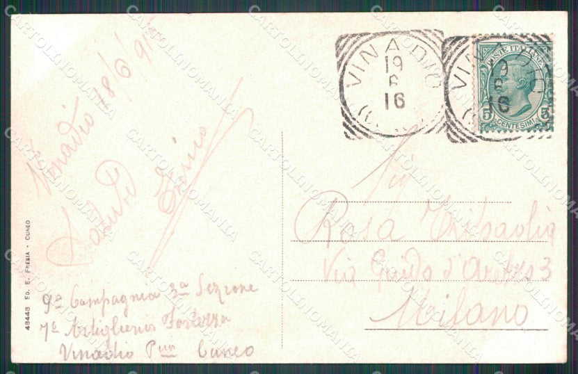 Cuneo Vinadio Panorama cartolina MT6964 – retro