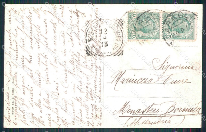 Cuneo Caraglio cartolina MT6971 – retro