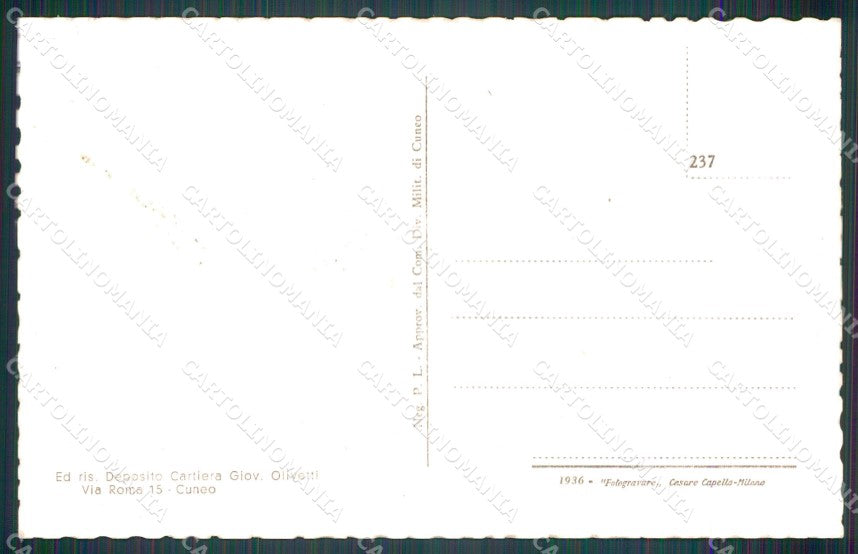 Cuneo San Pietro Monterosso Santa Lucia cartolina MT6975 – retro