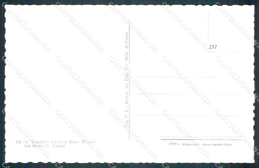 Cuneo San Pietro Monterosso Santa Lucia cartolina MT6976 – retro