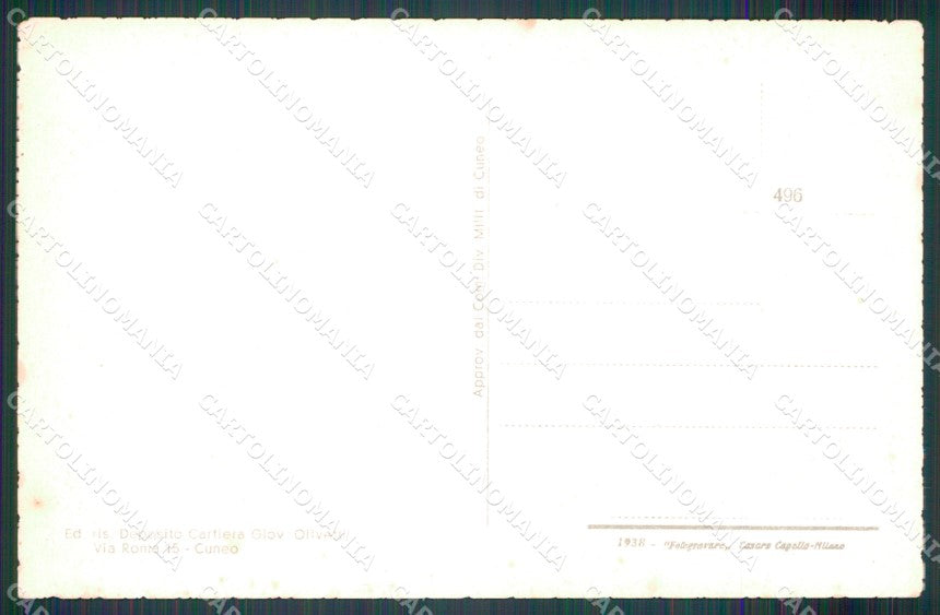 Cuneo San Pietro Monterosso Valle Grana cartolina MT6980 – retro