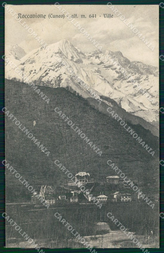 Cuneo Roccavione SCOLLATA cartolina MT6984 – fronte