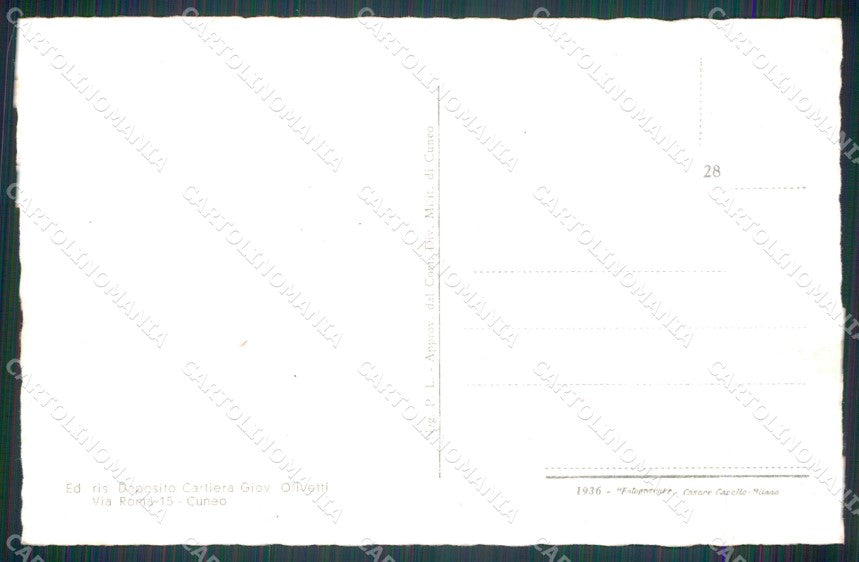 Cuneo Dronero Borgo Macra cartolina MT6985 – retro