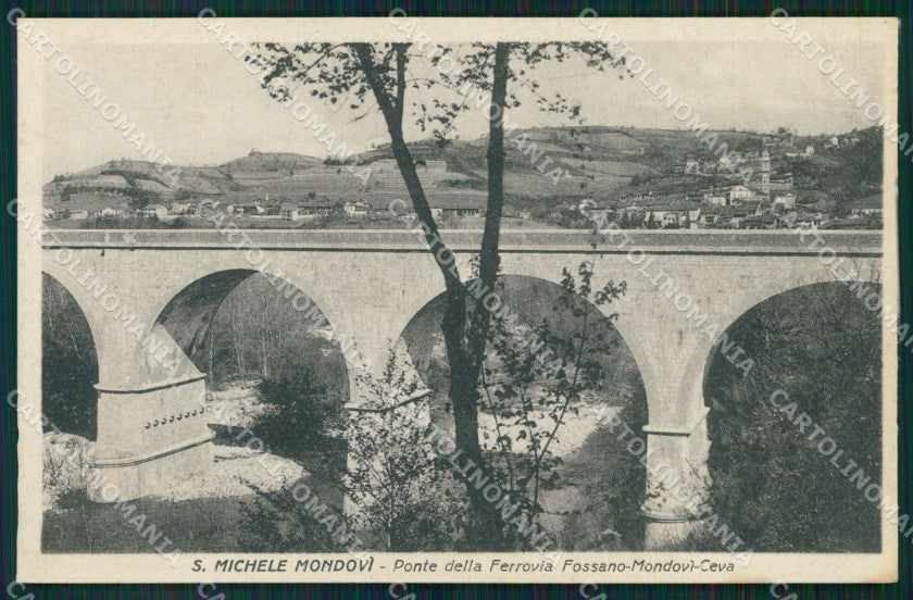 Cuneo Mondovì San Michele Ponte della Ferrovia cartolina MT6987 – fronte