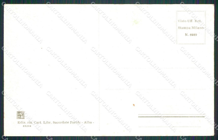 Cuneo Alba Scuola Enologica cartolina MT6993 – retro