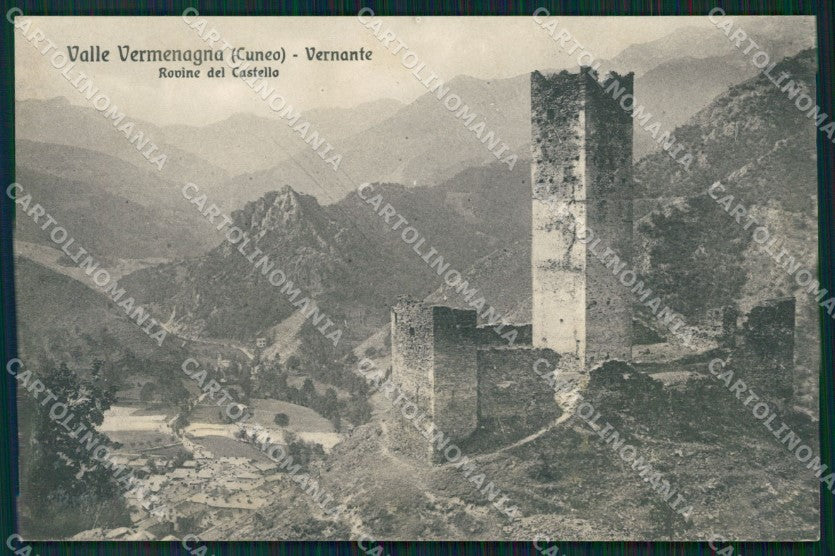 Cuneo Vernante SCOLLATA cartolina MT7000 – fronte