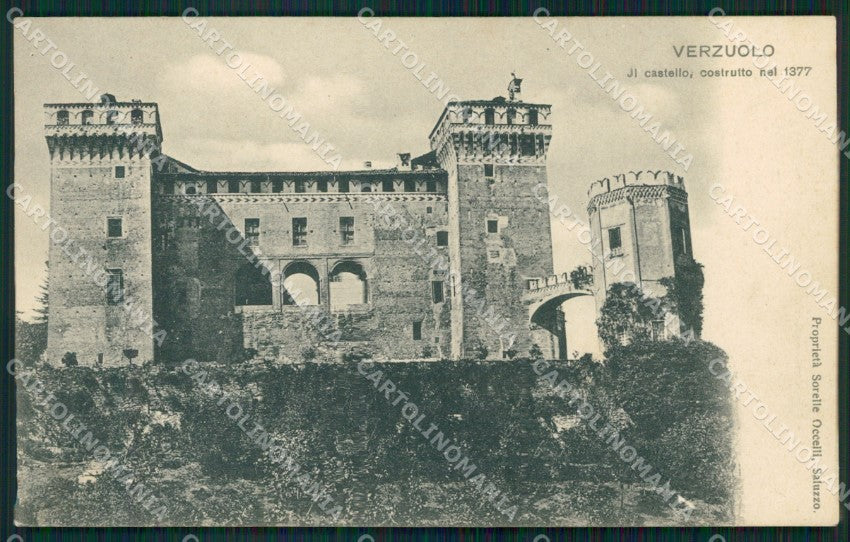 Cuneo Verzuolo Castello cartolina MT7004 – fronte