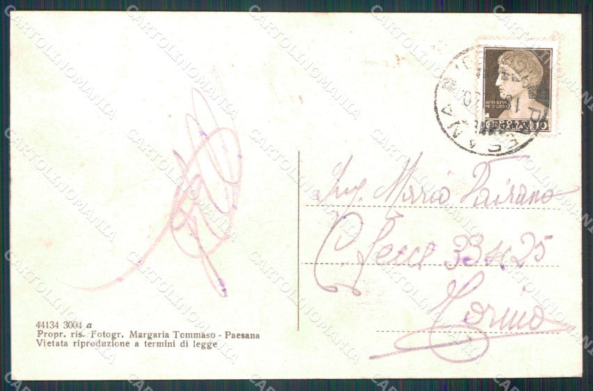 Cuneo Paesana Ponte sul Po Monte Bracco cartolina MT7005 – retro