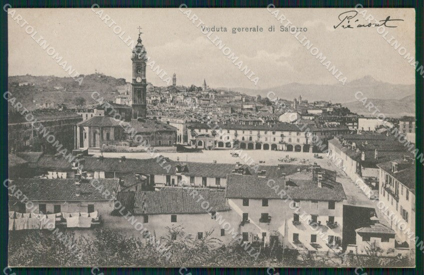 Cuneo Saluzzo cartolina MT7006 – fronte