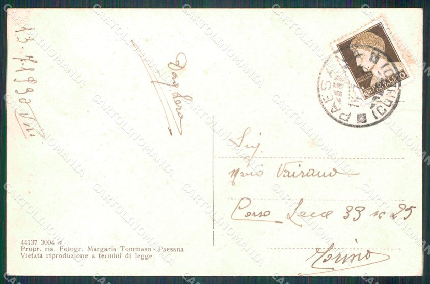 Cuneo Paesana cartolina MT7009 – retro