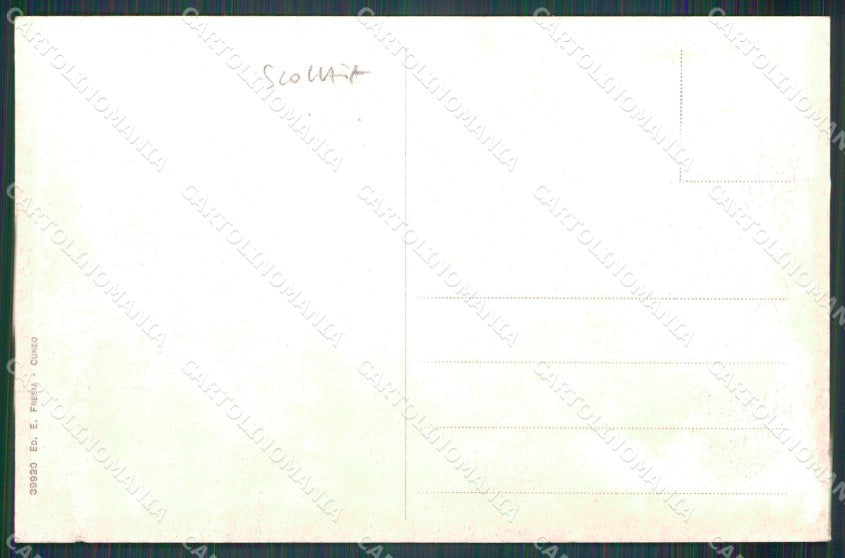 Cuneo Vernante SCOLLATA ABRASA cartolina MT7011 – retro