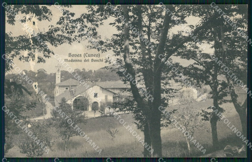 Cuneo Boves Madonna dei Boschi SCOLLATA ABRASA cartolina MT7013 – fronte