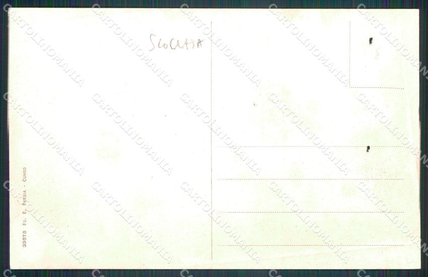 Cuneo Boves Madonna dei Boschi SCOLLATA ABRASA cartolina MT7013 – retro