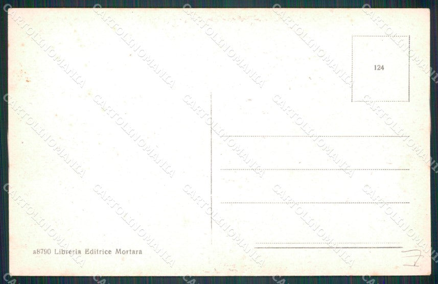 Cuneo Saluzzo Piazza Castello Fontana cartolina MT7019 – retro