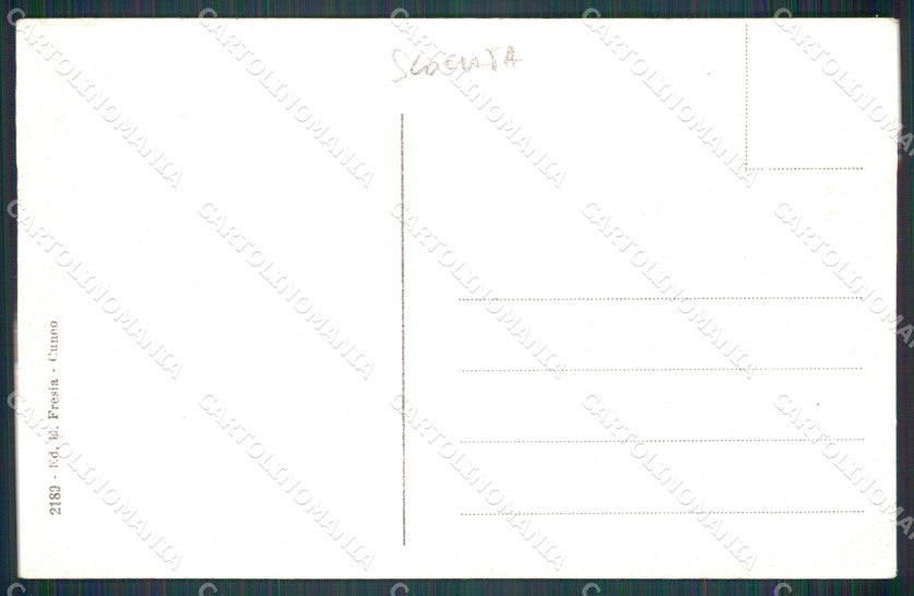 Cuneo Pradleves Valle Grana SCOLLATA cartolina MT7023 – retro