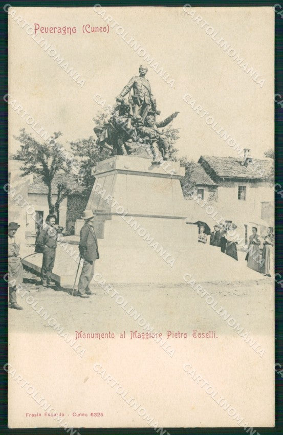 Cuneo Peveragno Monumento Maggiore Toselli cartolina MT7025 – fronte