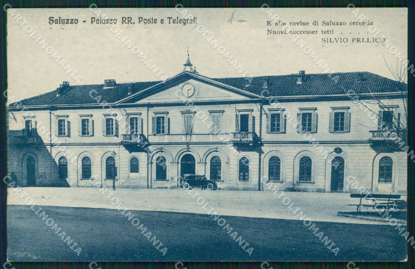 Cuneo Saluzzo Poste Pellico FORO cartolina MT7032 – fronte