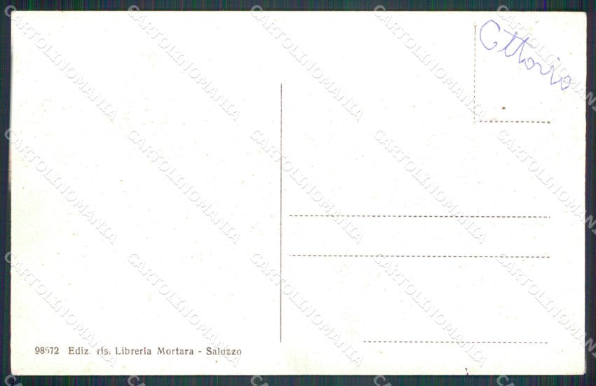Cuneo Saluzzo Poste Pellico FORO cartolina MT7032 – retro