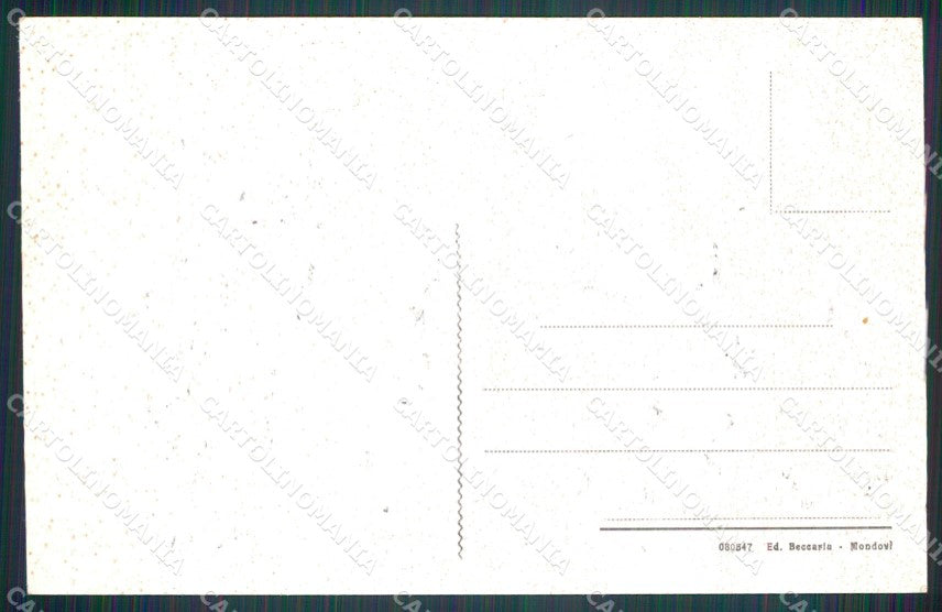 Cuneo Mondovì Serra Panorama cartolina MT7034 – retro