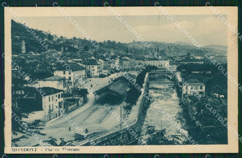 Cuneo Mondovì Piazza Mercato cartolina MT7035 – fronte