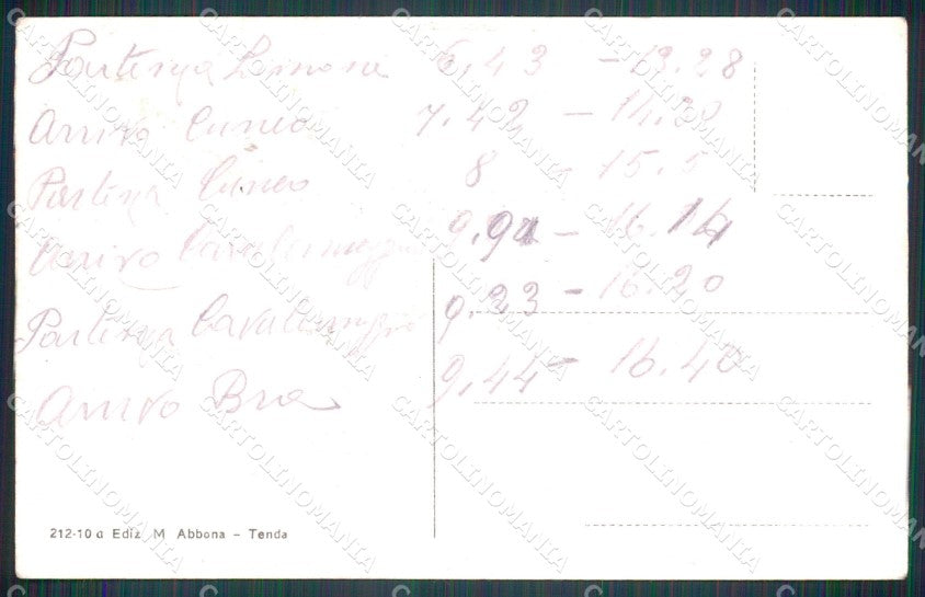 Cuneo Tenda Valle Roia Rovine Castello Beatrice cartolina MT7036 – retro