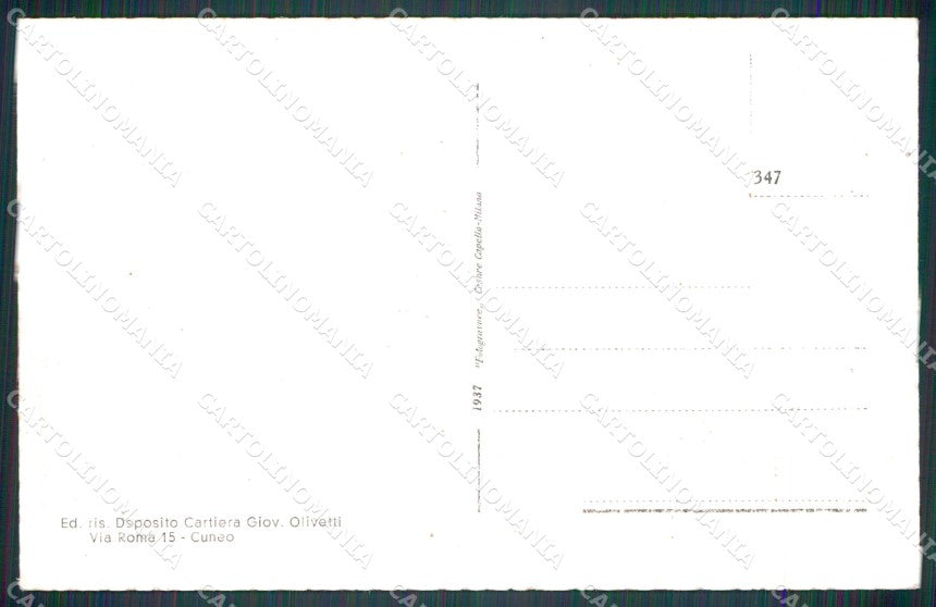 Cuneo Castelletto di Busca cartolina MT7043 – retro